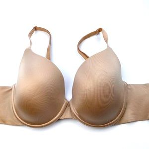 GAP Everyday Smooth Favorite Coverage Bra Solid Beige Everyday Bra